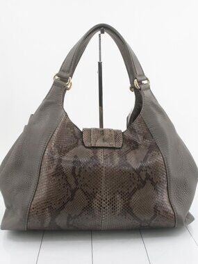 Gucci Stirrup Python Shoulder Bag